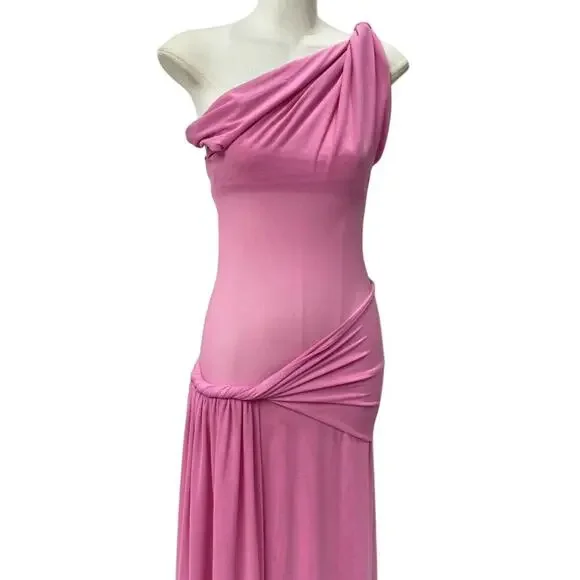 Misha THE 'SISAL' MESH DRESS Orchid Pink L